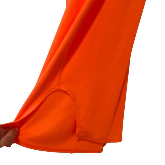 Opening Ceremony Orange Asymmetrical Neck Sleeveless Bodycon Sexy Neon Dress XS - Picture 5 of 12